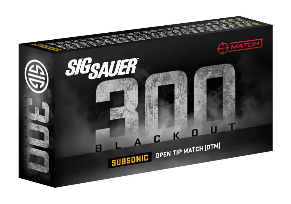 SIG SAUER ELITE MATCH 300BLK 220GR OTM 20RD BX 500RD CASE - Image 2