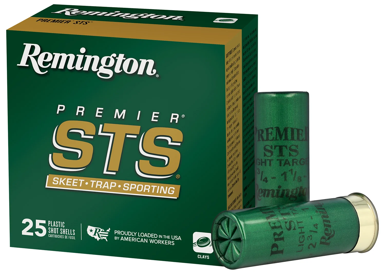 Remington Ammunition 20110 Premier STS 12 Gauge 2.75" 1 1/8 oz 7.5 Shot 25 Per Box/ 10 Cs