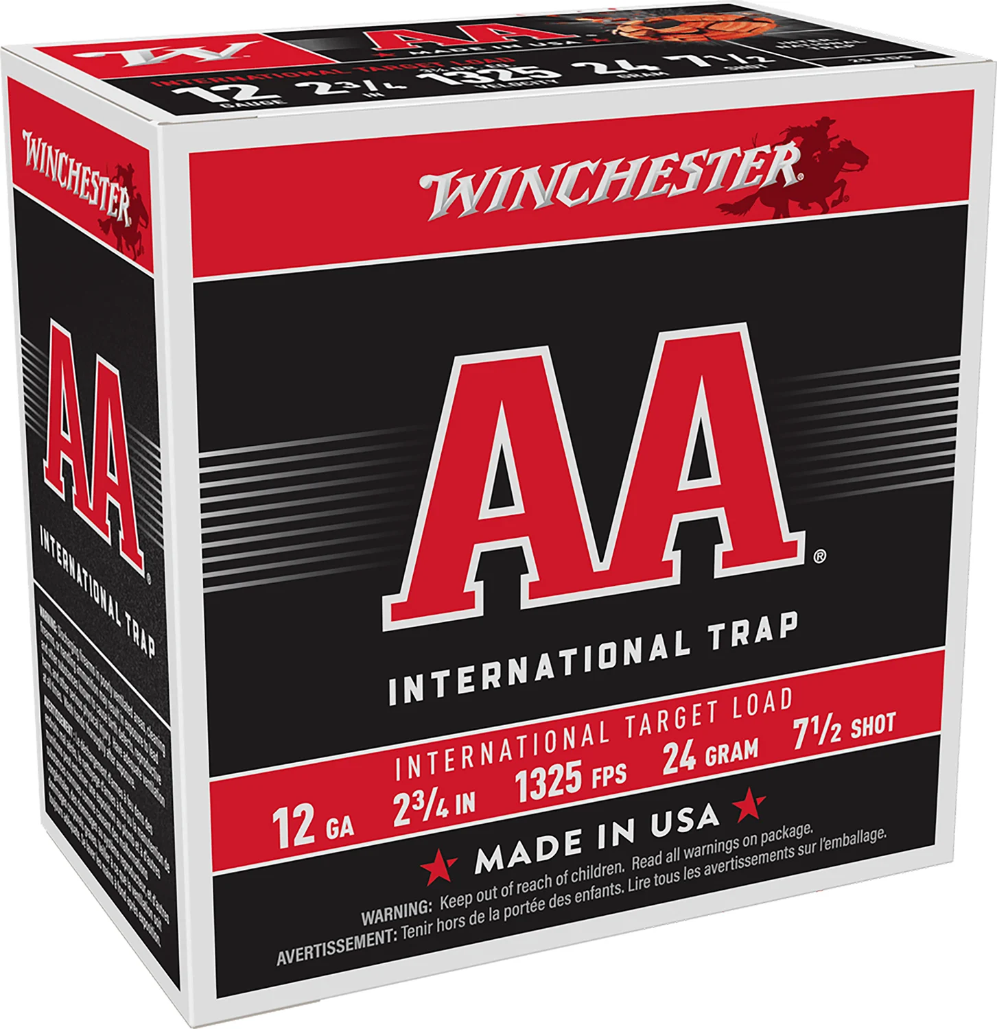 Winchester Ammo AANL127 AA International Target 12Gauge 2.75" 7.5Shot 25 Per Box/10 Case