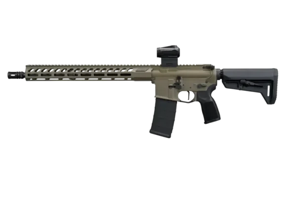 SIG SAUER M400 FORGE 5.56 RIFLE 16.5" BBL, MOSS GREEN, ROMEO MSR G2, TELESTOCK 1-30RD MAG