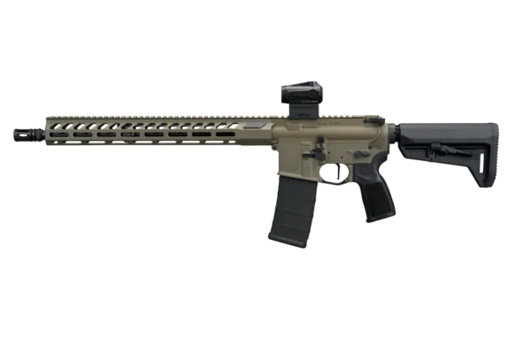 SIG SAUER M400 FORGE 5.56 RIFLE 16.5" BBL, MOSS GREEN, ROMEO MSR G2, TELESTOCK 1-30RD MAG