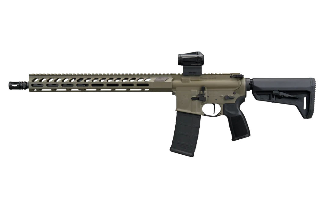 SIG SAUER M400 FORGE 5.56 RIFLE 16.5" BBL, MOSS GREEN, ROMEO MSR G2, TELESTOCK 1-30RD MAG - Image 3