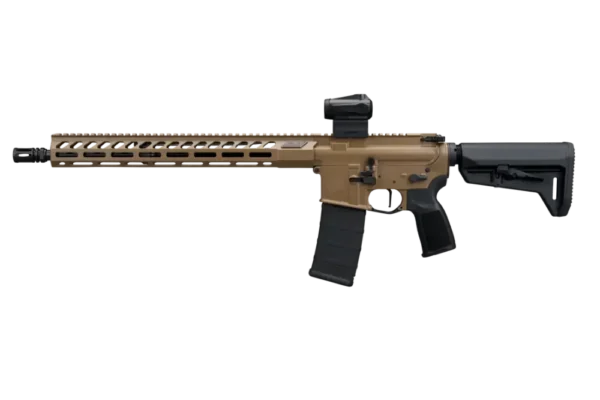 SIG SAUER M400 FORGE 5.56 RIFLE 16.5" BBL, FDE, ROMEO MSR G2, TELESTOCK 1-30RD MAG