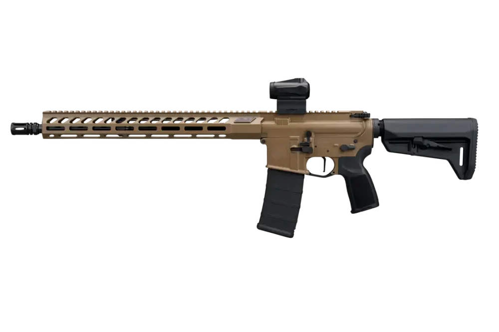 SIG SAUER M400 FORGE 5.56 RIFLE 16.5" BBL, FDE, ROMEO MSR G2, TELESTOCK 1-30RD MAG - Image 2