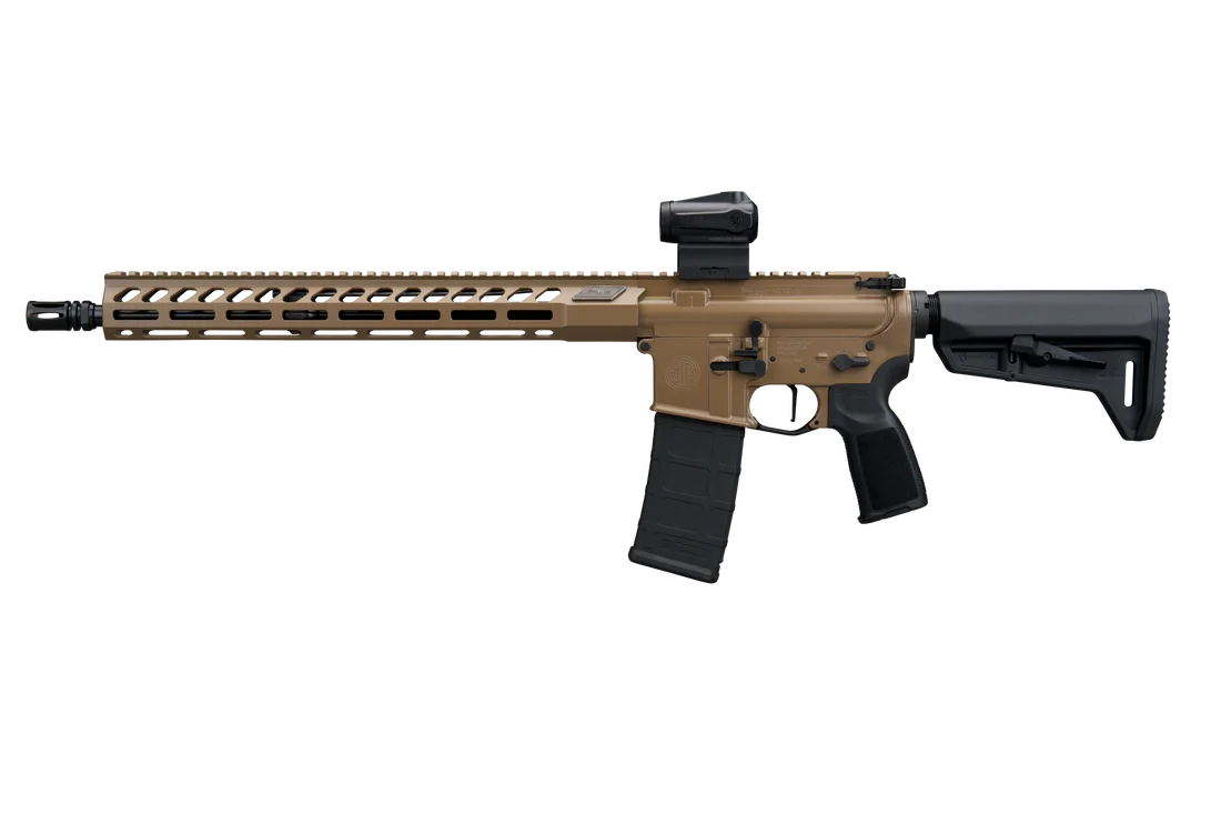 SIG SAUER M400 FORGE 5.56 RIFLE 16.5" BBL, FDE, ROMEO MSR G2, TELESTOCK 1-30RD MAG - Image 3