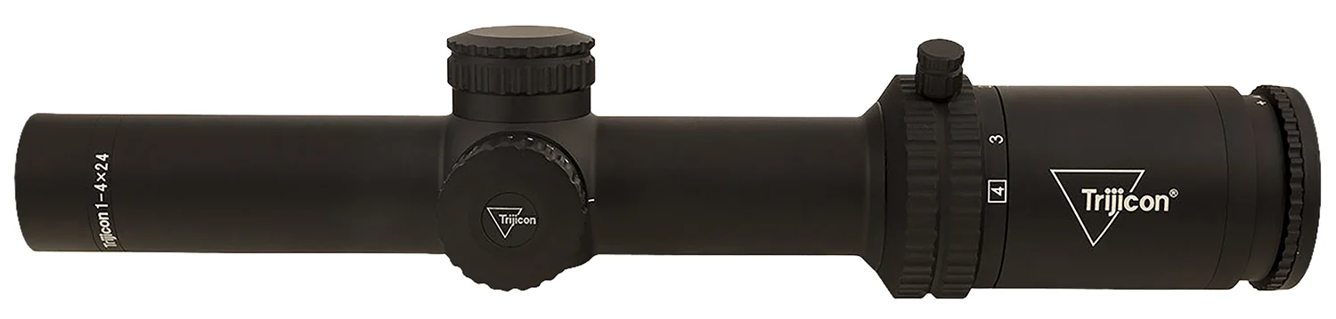 Trijicon 2900012 Credo Matte Black 1-4x24mm 30mm Tube LED Illuminated Green MRAD Ranging Reticle