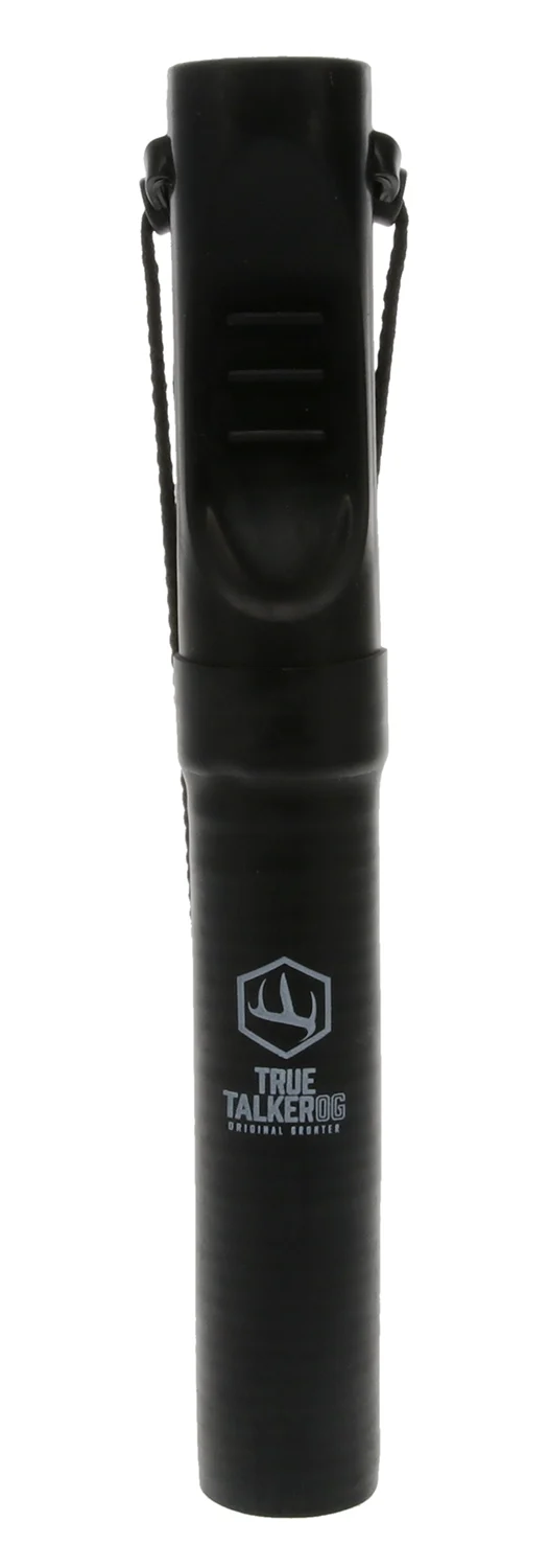 Hunters Specialties 100145 True Talker OG Open Call Attracts Deer, 5 Deer Vocalizations, Mature/Young Buck Grunts, Doe/Fawn Bleats & Aggressive Buck Growl, Black Rubber