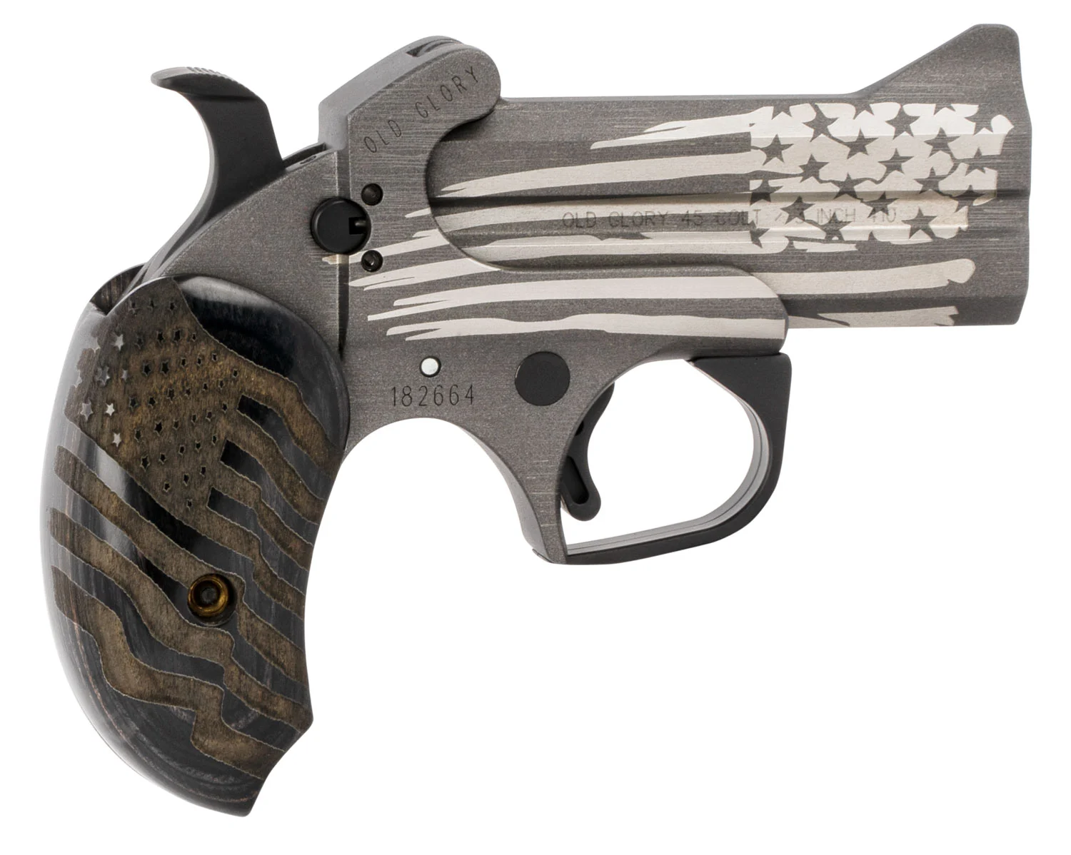 Bond Arms BAOG Old Glory 45 Colt/410 Gauge 2rd Shot 3.50" Black Ash w/Integrated Star Grips Right Hand