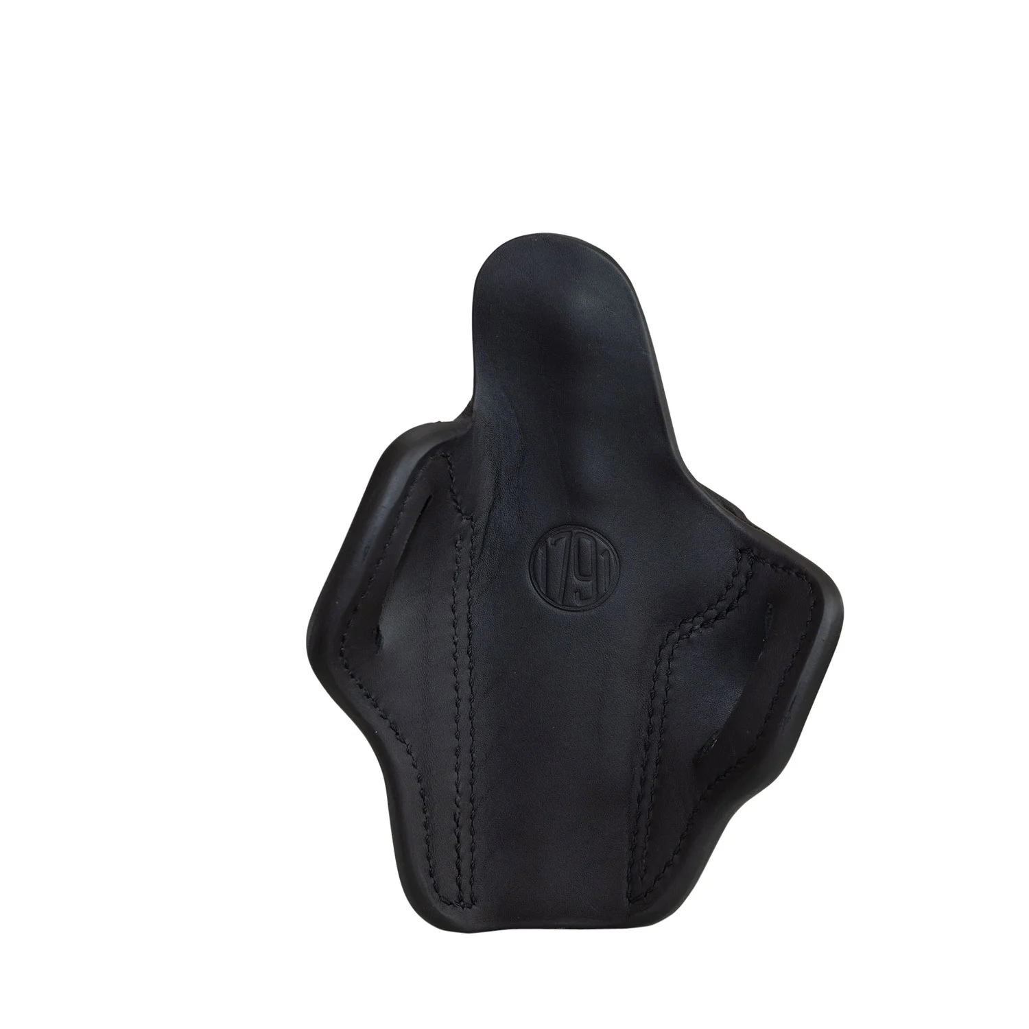 1791 Gunleather ORBH1SBLR BH1 Optic Ready OWB Size 01 Stealth Black Leather Belt Slide Fits 5" 1911 Right Hand