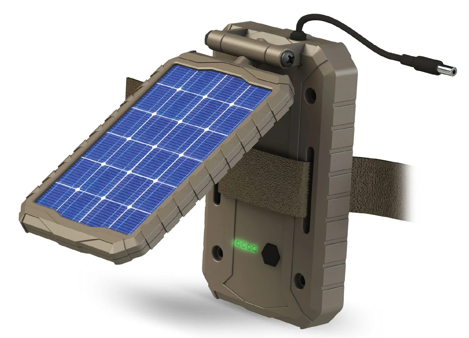 Stealth Cam STCSOLP Sol-Pak Fits Wireless/Cellular Trail Camera 12 Volt Li-ion Battery Brown