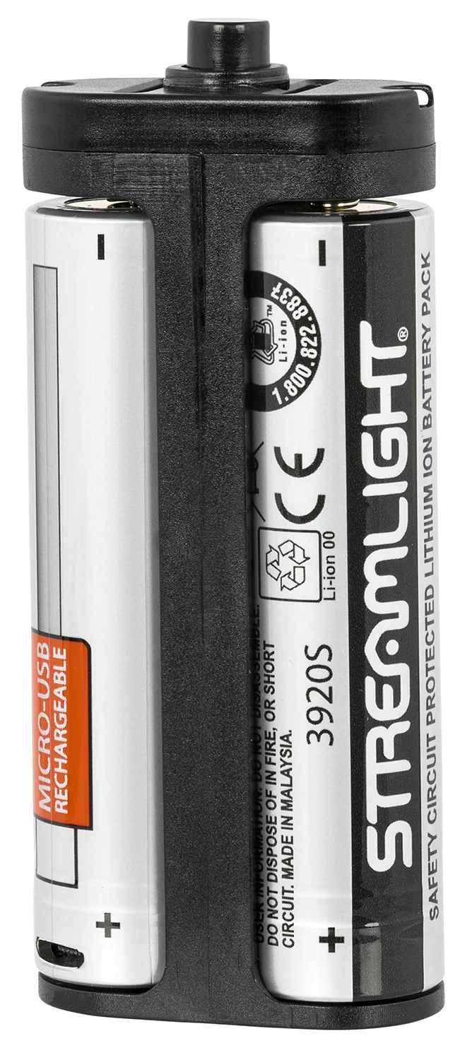 Streamlight 78105 Stinger 2020 Battery Pack Black/Silver 3.7 Volts 2,600 mAh (2) Single Pack