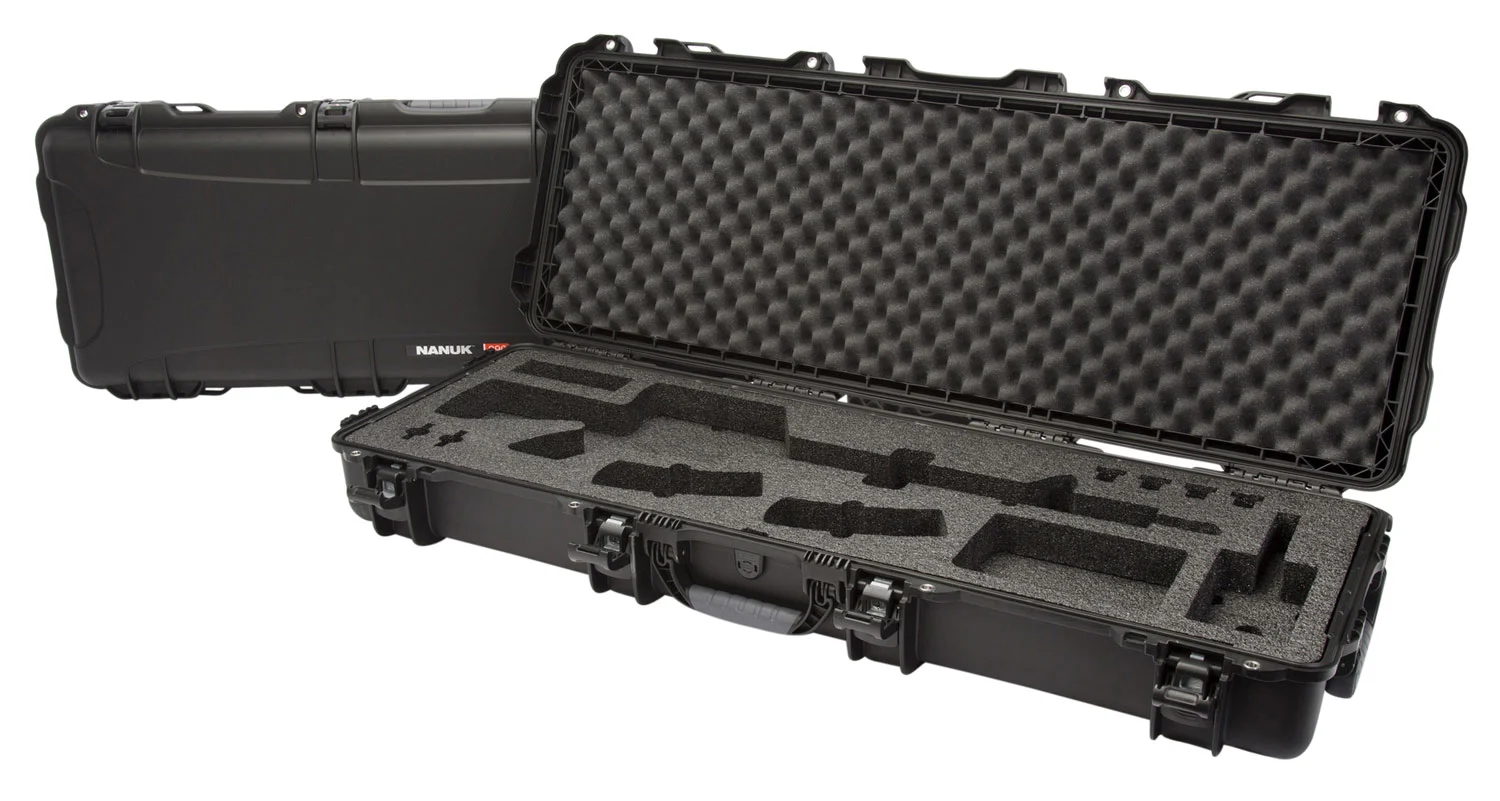Nanuk 990AR01 990 Black Polymer w/ Foam Padding Lockable Latches & Wheels