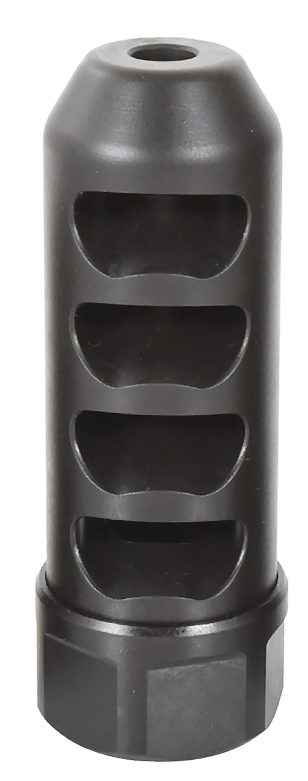 American Precision Arms G2F5838N Gen 2 Fat Bastard Self Timing Brake Black Nitride Stainless Steel with 5/8"-24 tpi Threads, 3.30" OAL & 1.115" Diameter for 338 Cal Rifle