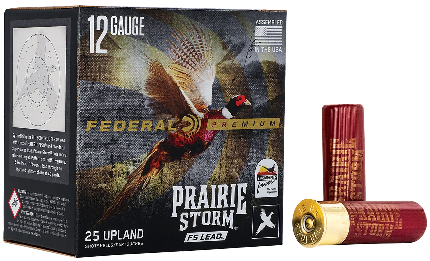 Federal PFX129FS4 Premium Prairie Storm FS 12Gauge 3" 1 5/8oz 4Shot 25 Per Box/10 Case