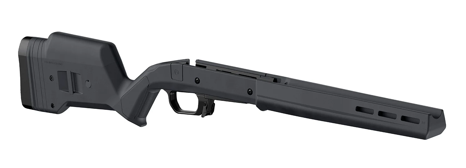 Magpul MAG1069-GRY-RT Hunter 110 Stock Fixed with Aluminum Bedding & Adjustable Comb Gray Synthetic for Savage 110 Short Action Right Hand
