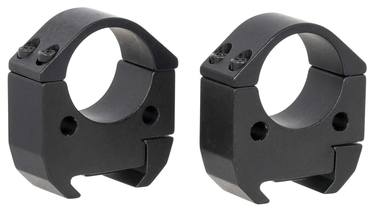 Talley TMS10H Modern Sporting Black Anodized Aluminum 1" Tube High Picatinny Rail 0 MOA
