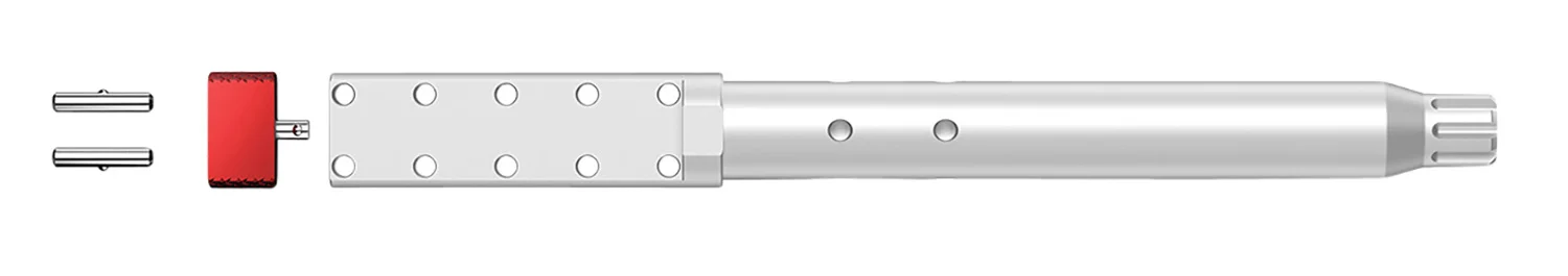 Real Avid AVAR10LLVB Lug-Lok Upper Vise Block Natural Aluminum w/ Stainless Steel Pins for AR-10
