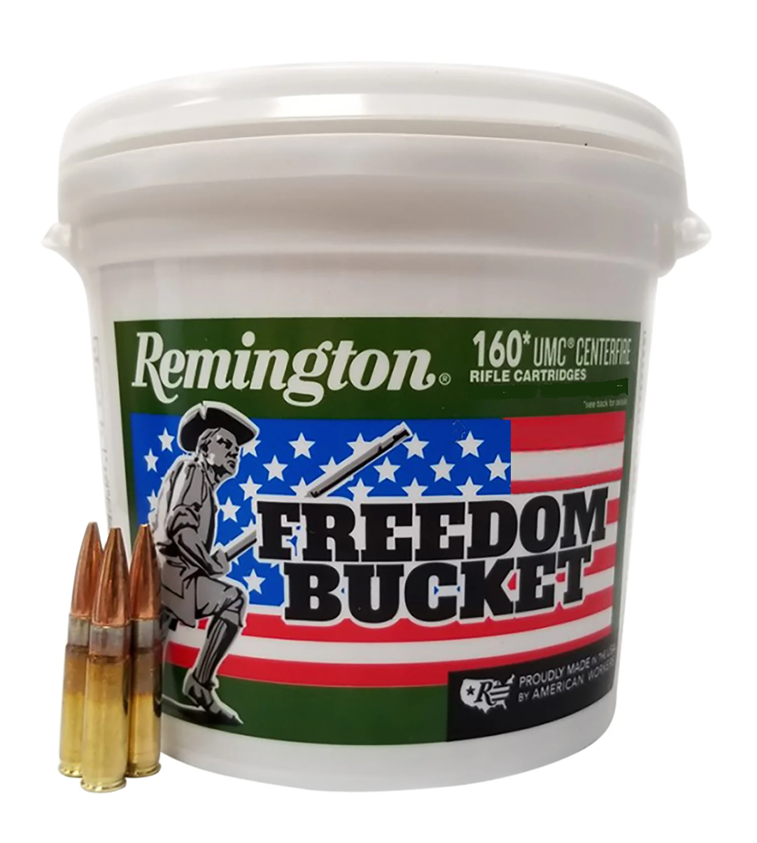 Remington Ammunition 20111 UMC Freedom Bucket 300Blackout 220gr Open Tip Flat Base 160 Per Box/4 Case