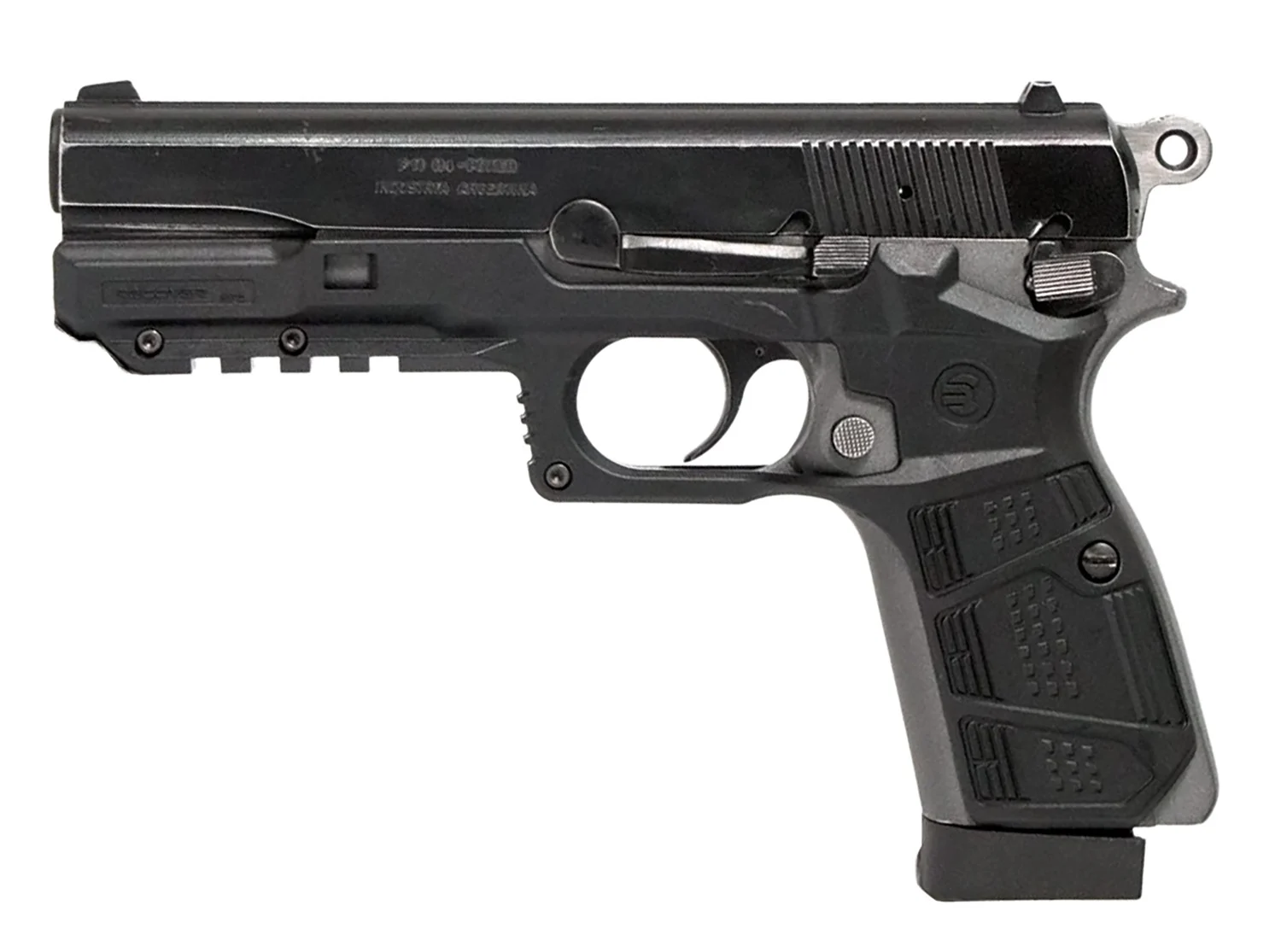 Recover Tactical HPC01 Grip & Rail System Black Polymer Picatinny for Browning Hi-Power