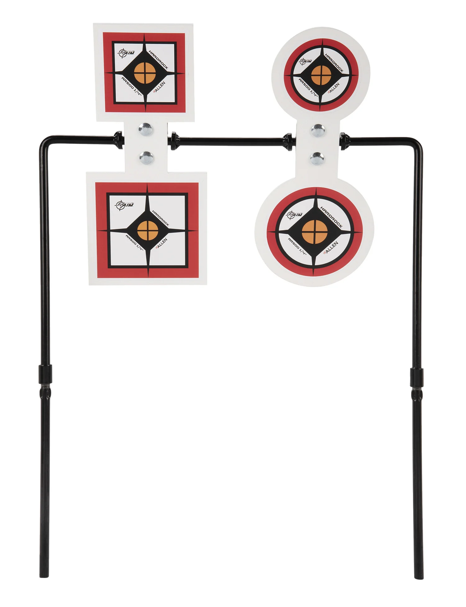EZ-Aim 15593 Hardrock Spinner AR500 Round Target & Stand .25" Thick