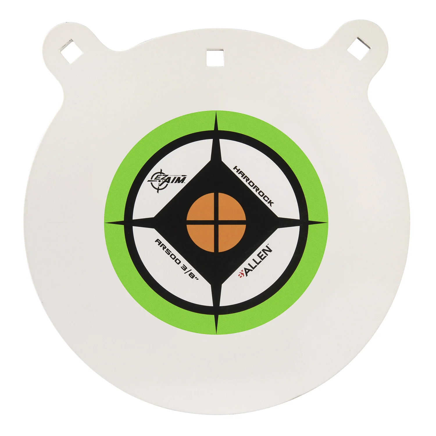 EZ-Aim 15599 Hardrock 12" AR500 Steel Gong Shooting Target .38" Thickness Black / Green / White