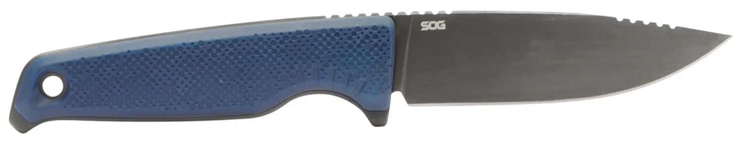 S.O.G SOG17790157 Altair FX 3.40" Fixed Clip Point Plain Satin TiCN Cryo CPM 154 SS Blade, Squid Ink Black GRN Handle, Includes Sheath