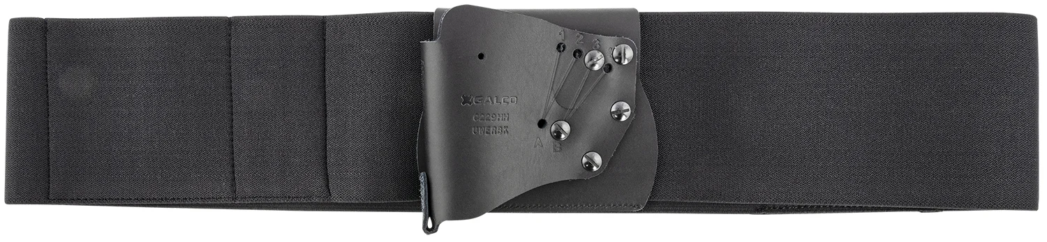 Galco UWERBKXL UnderWraps Elite Black XL Leather/Nylon Handgun