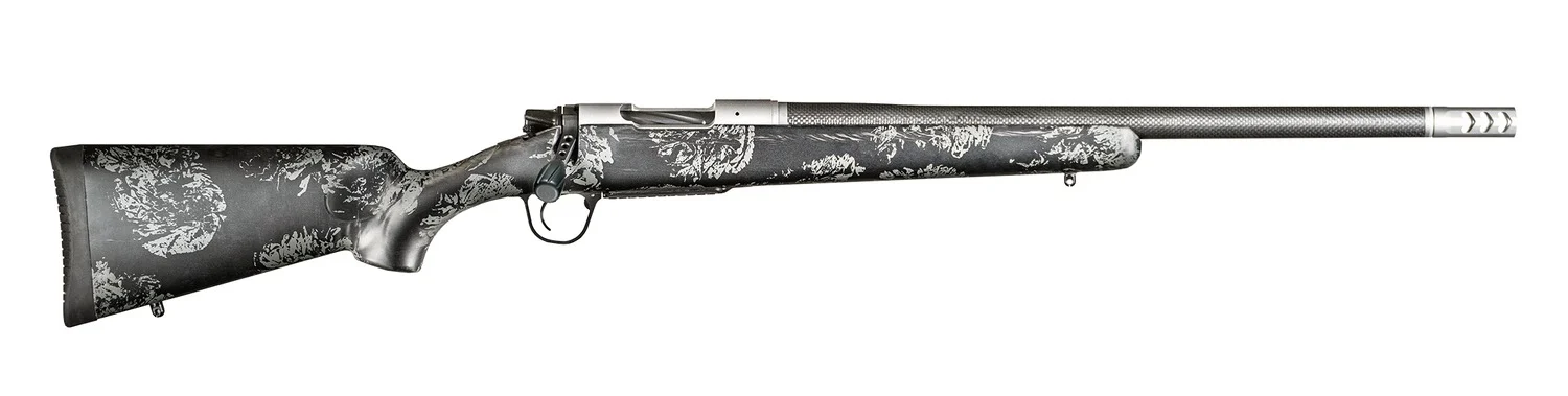 Christensen Arms 8010614900 Ridgeline FFT 270 WSM 3+1 20" Carbon Fiber/Threaded Barrel, Stainless Steel, Black with Gray Accents Stock