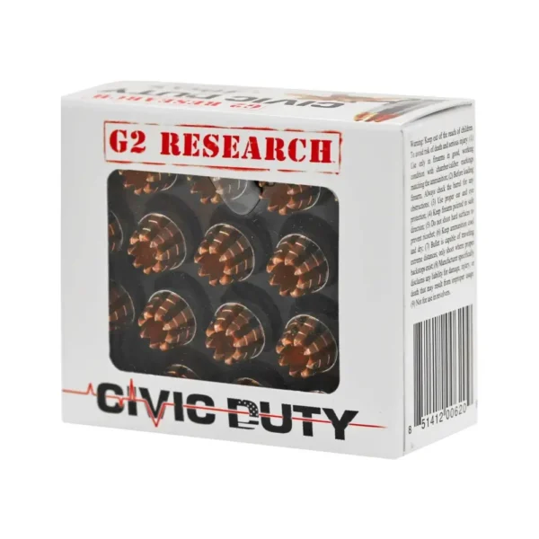 G2R CIVIC DUTY 40S&W 20RD BOX 25 BOXES PER CASE