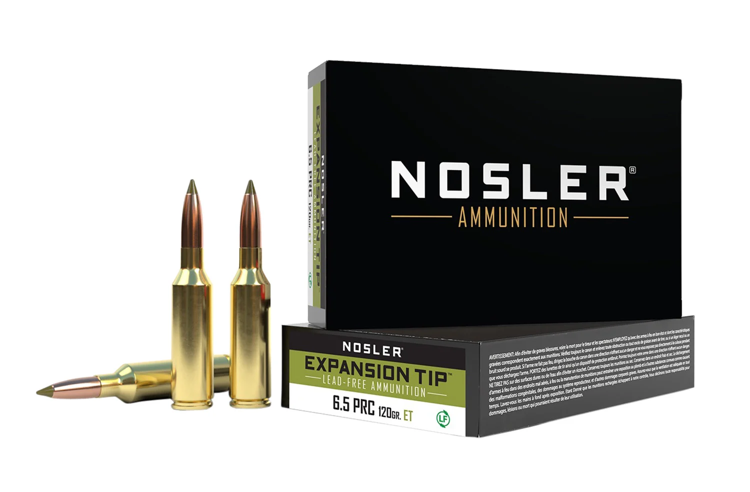 Nosler 40688 E-Tip 6.5PRC 120gr Spitzer E Tip Lead Free 20 Per Box/10 Case
