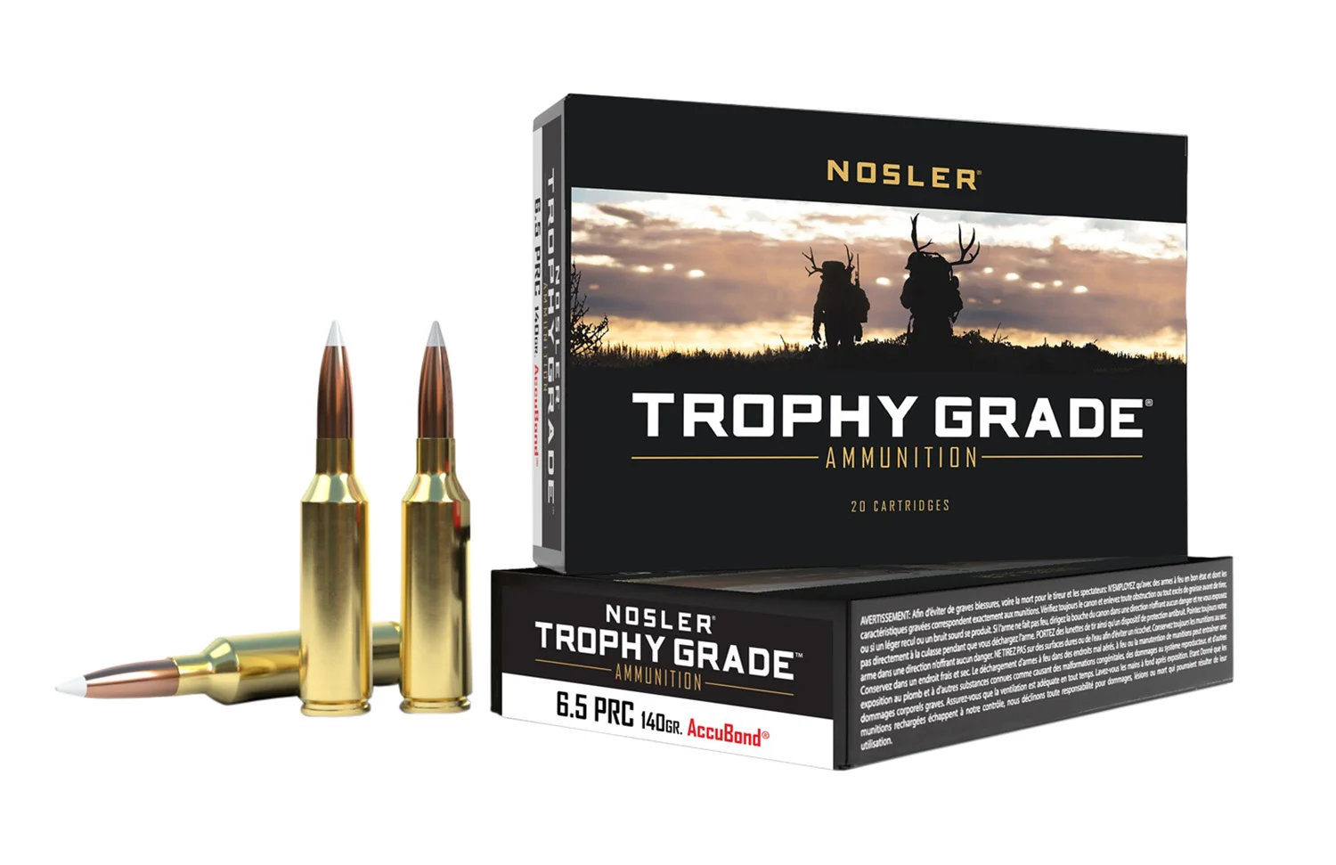 Nosler 61014 Trophy Grade 6.5PRC 140gr Nosler AccuBond 20 Per Box/10 Case