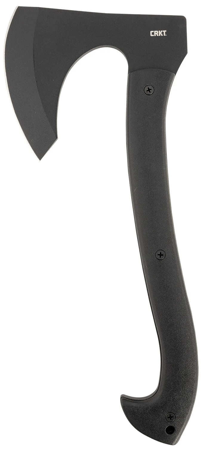 CRKT 2917 Skeggox 4.83" Plain Axe w/Beard, SK-5 Steel Blade, Black Contoured GRN Handle, 12.94" OAL