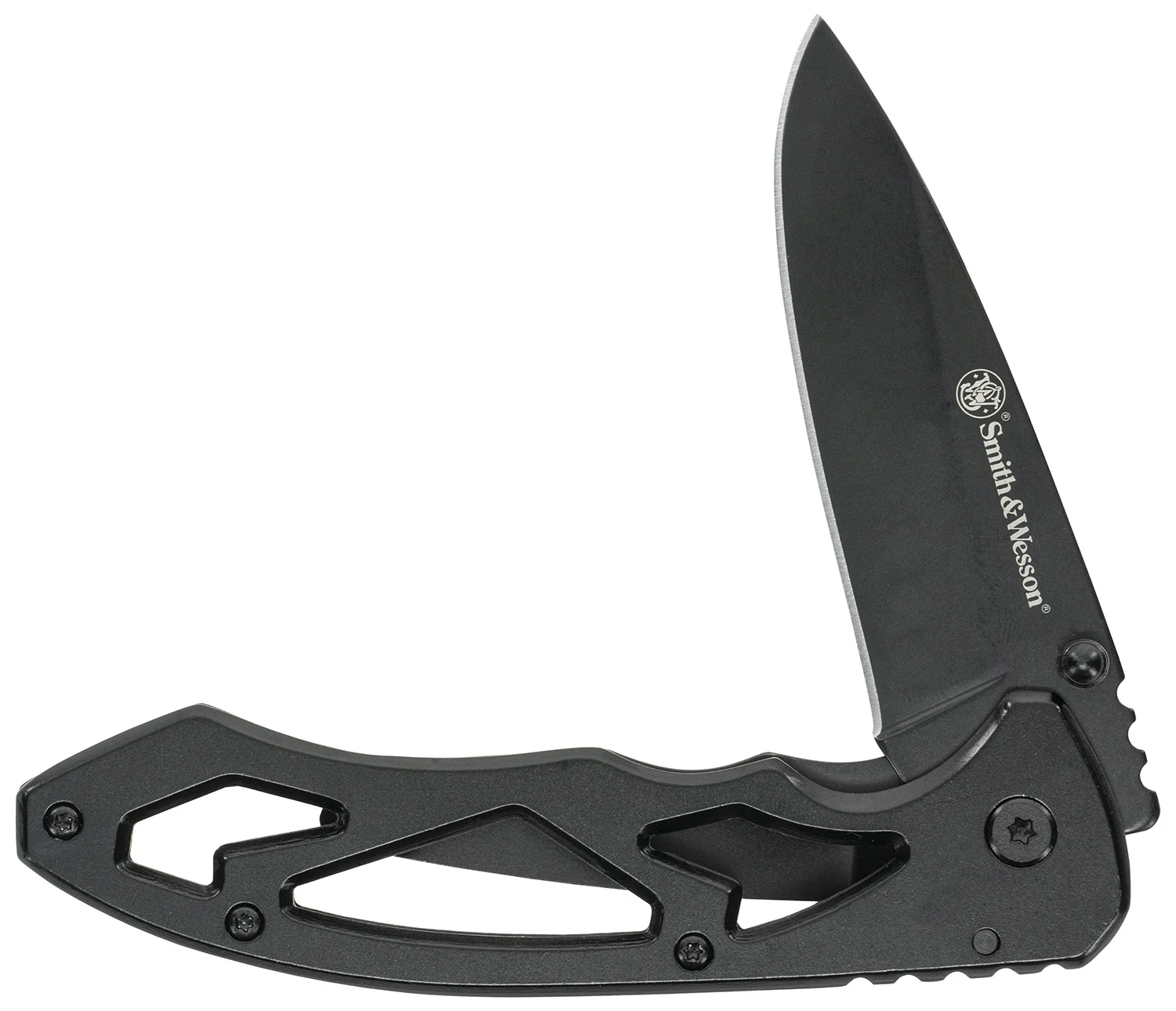 Uncle Henry CK400LCP Skeletonized Large 3" Folding Drop Point Plain Stainless Steel Blade 4.40" Handle Includes Pocket Clip