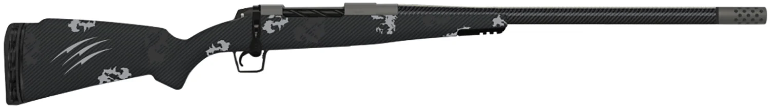 Fierce Firearms TROG7PRC24GP CT Rogue 7mm PRC 3+1 24" Carbon Fiber C3 Carbon Fiber Steel Barrel, Glacier Cerakote Titanium Receiver, Phantom Camo Fixed Carbon Fiber Stock, Right Hand