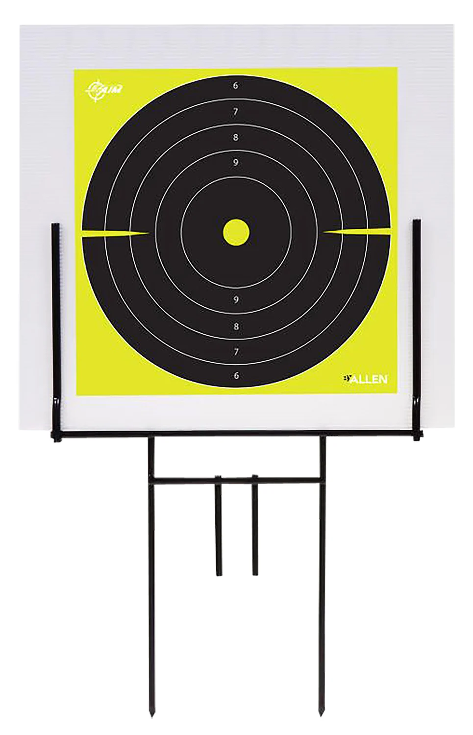 EZ-Aim 15309 Portable Range Target Stand Black Steel 18" W x 19" H Includes 2 Adhesive Targets