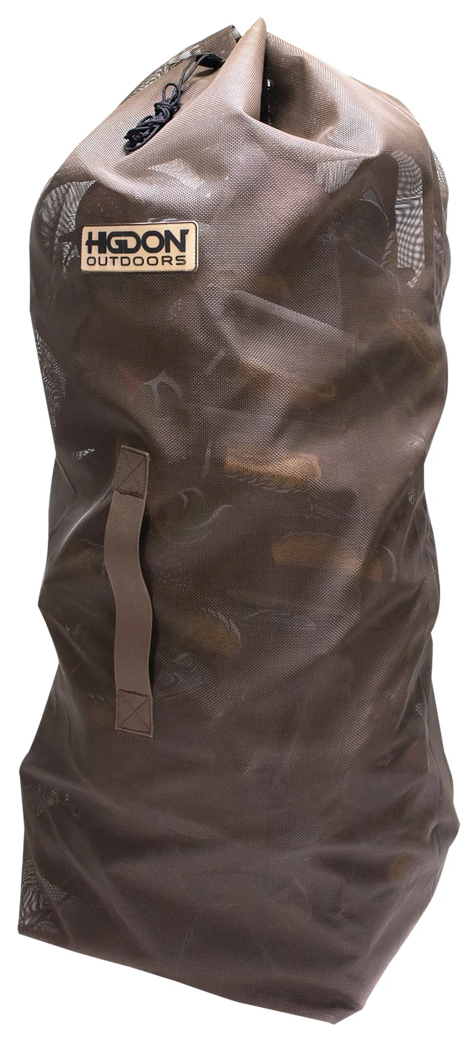 Higdon Outdoors 37179 Decoy Bag Large Black PVC Coated Mesh 51" x 18" x 15" Holds up to 56 Standard Decoys
