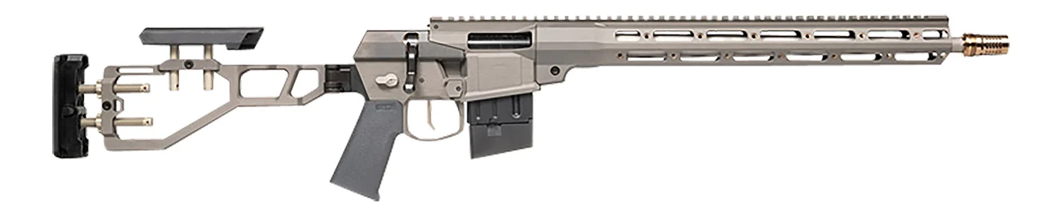Q LLC MINIFIX55616INGRAY Mini Fix 5.56x45mm NATO 16" Tapered Barrel, Gray, Fully Adjustable Folding Stock, Magpul K Grip, 15" Q-Sert Handgaurd, AR/M4 Style Mag, Cherry Bomb Brake, Ambi Controls