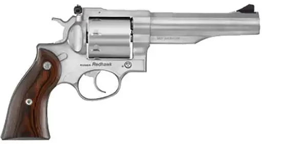 RUGER RDHWK 357MAG REV 5.5" STS HRDWOOD GRP FXD SIGHT - Image 3