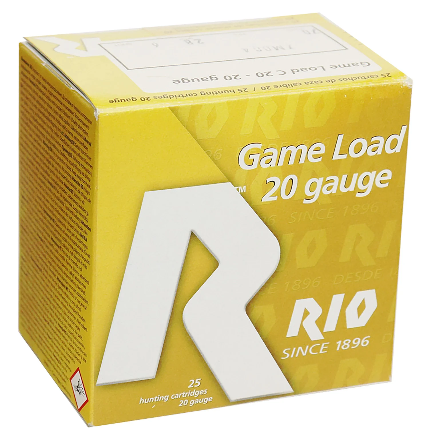 Rio Ammunition RC20MGN6 Game Load 20Gauge 3" 1 1/4oz 6Shot 25 Per Box/10 Case