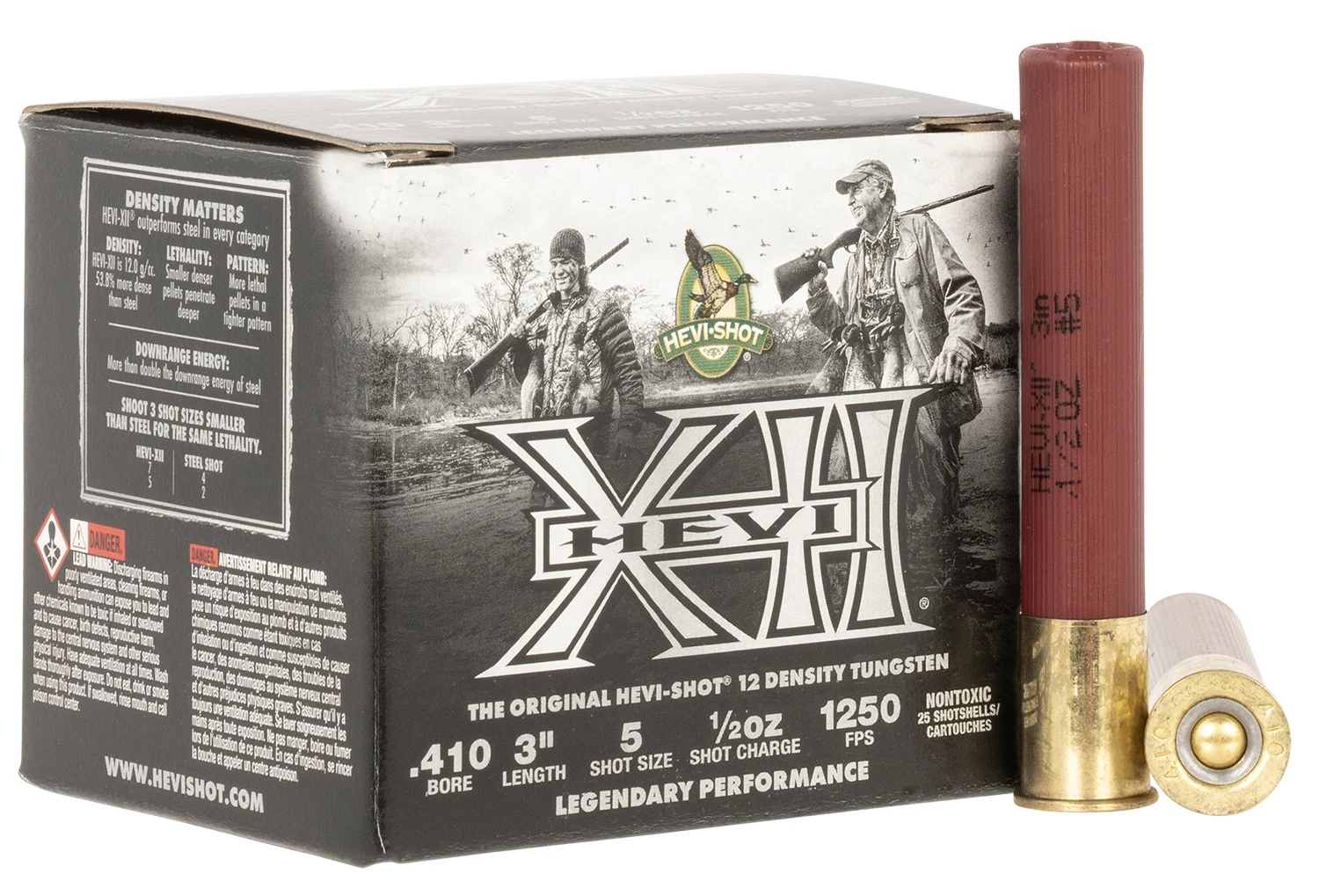 HEVI-Shot HS54105 HEVI-XII 410Gauge 3" 1/2oz Tungsten 5Shot 25 Per Box/5 Case