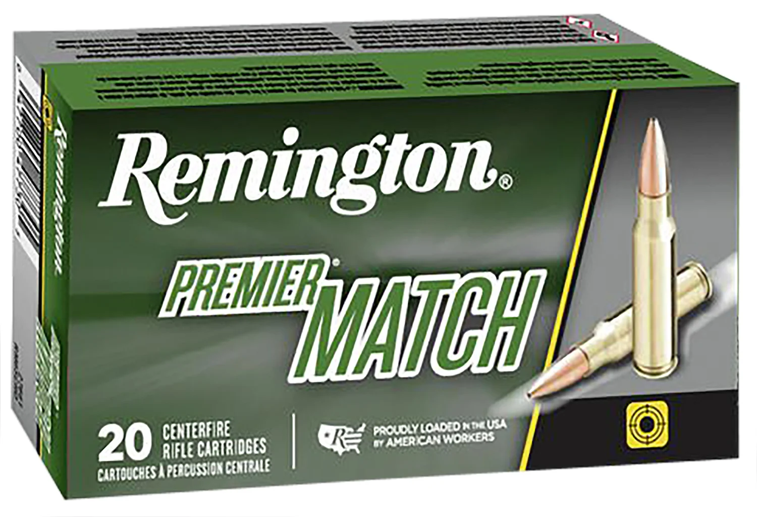Remington Ammunition 27680 Premier Match 223Rem 69gr Sierra MatchKing BTHP 20 Per Box/10 Case