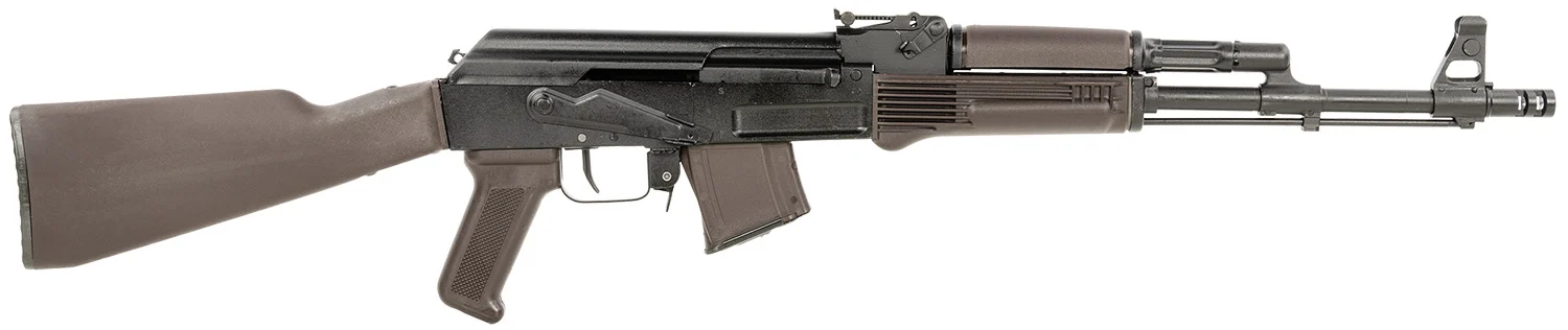 Arsenal SAM7R-62PM SAM7R 7.62x39mm 10+1 16.25" Black Steel Threaded Barrel, Black Steel Receiver, Plum Synthetic Fixed Stock & Polymer Grip