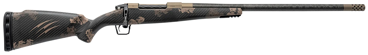 Fierce Firearms ROG7PRC24BRS Carbon Rogue Full Size 7mm PRC 3+1 24" Hand Lapped/Match Grade Threaded Barrel, Smoked Bronze Cerakote Steel Receiver, Sonora Ambush Camo Fierce Rogue Carbon Fiber Stock