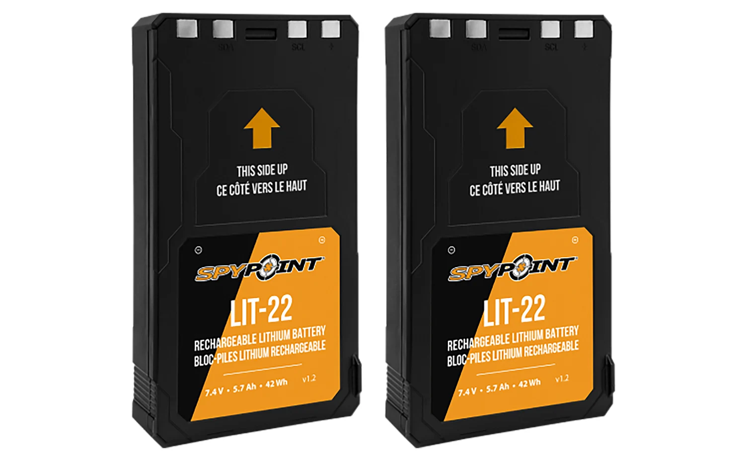 Spypoint 05538 LIT-22 Rechargeable Lithium Battery Pack Black 7.4 Volts (2) Single Pack