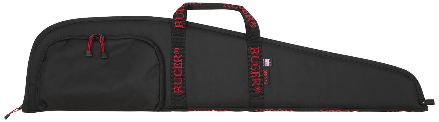 Ruger 27140 Rifle Case 40" Black Endura w/ Red Ruger Logo Accessory Pocket & Foam Padding