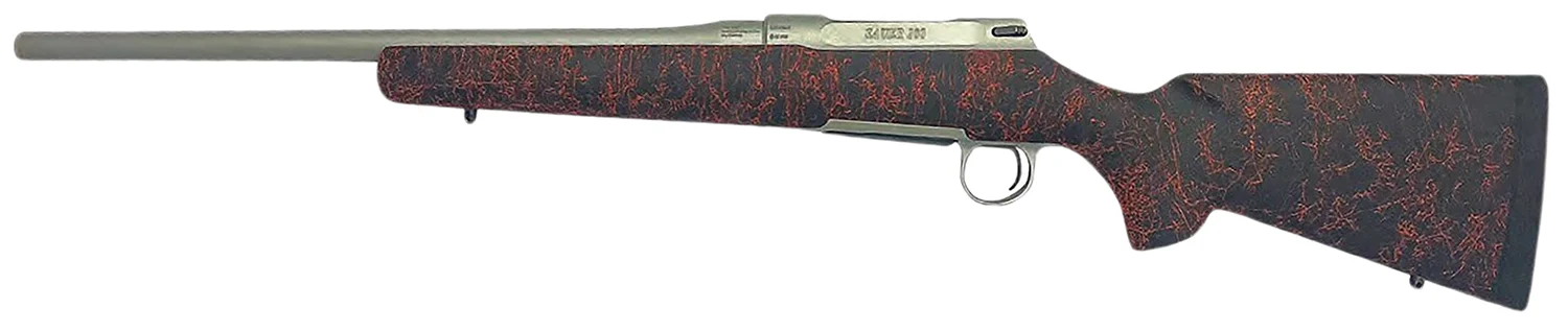 Sauer 80118097 100 Silver XT Sports South Exclusive Full Size 6.5 PRC 4+1 22" Stainless Steel Cerakote Barrel, Stainless Cerakote Drilled & Tapped Steel Receiver, Black HS Precision Synthetic Stock