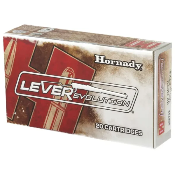 HORNADY LEVERREVOLUTION 32WIN SPL 165G FTX 20RD BX 200RD CASE