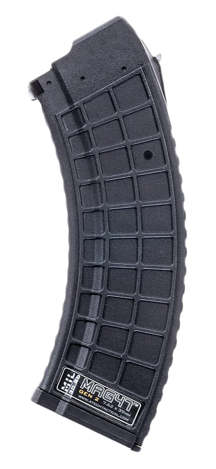 Xtech Tacitcal XTT135BLKELITE Elite 30rd 7.62X39 Fits AK-47 Black Stainless Steel