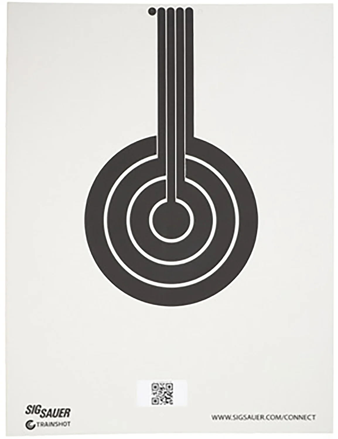 Sig Sauer SCT350 T300 Replacement Target Bullseye Hanging Black/White