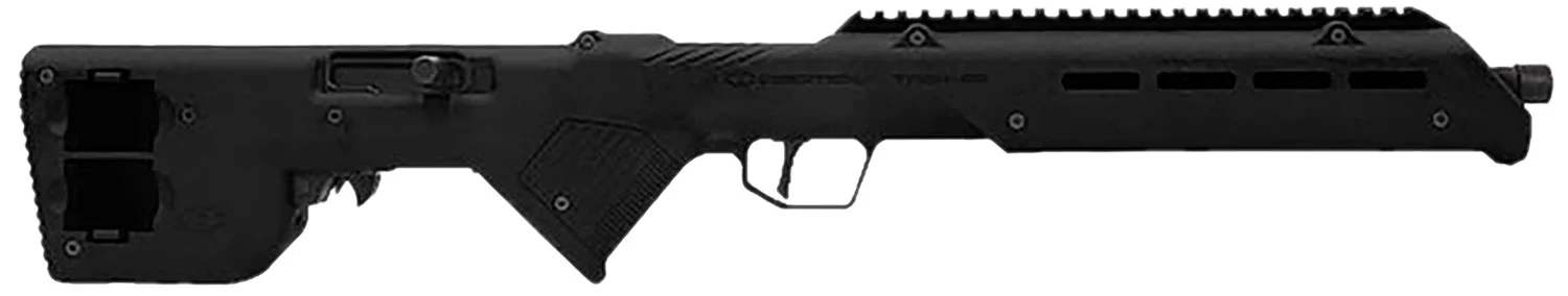 Desert Tech TRKRF2218BLK TREK-22 Black Compact 22 LR 10+1 18" Free Floating Steel Barrel, Picatinny Rail Receiver, M-LOK Handguards, Fixed Polymer Stock, Suppressor Ready